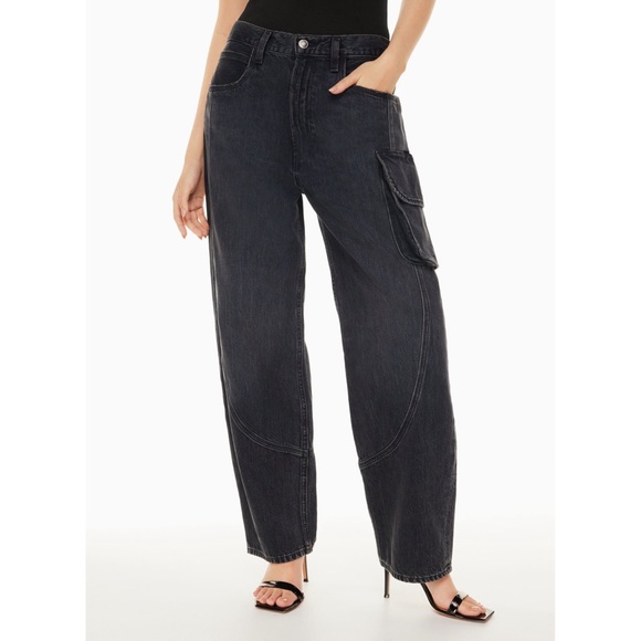 Agolde Denim - Agolde cass baggy cargo jeans black